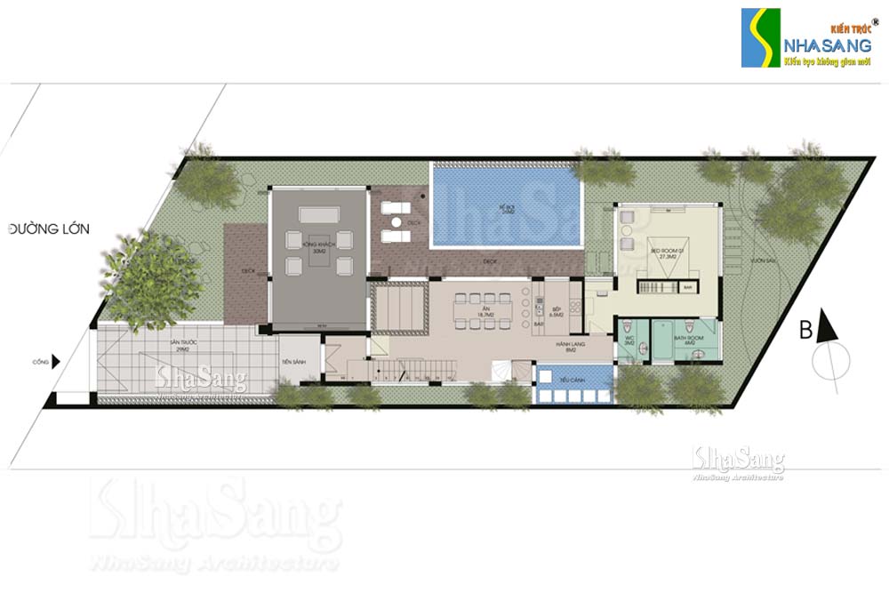 mau nha vuon dep 2 tang